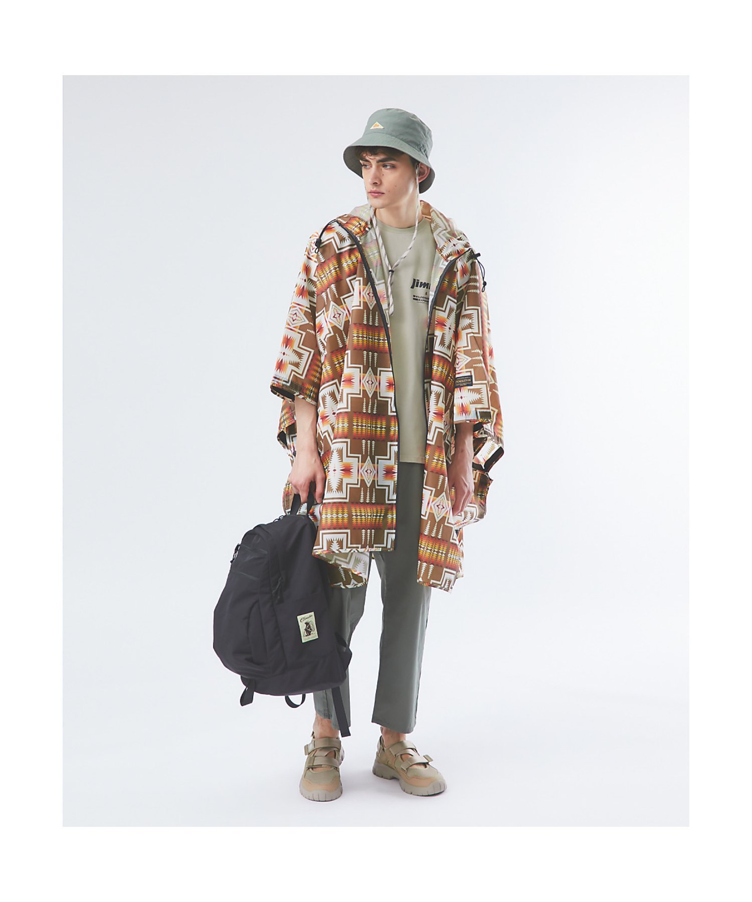 ABAHOUSE LASTWORD PENDLETON / ペンドルトン RAIN PROOF PONCHO レイ アバハウス ジャケット・アウター その他のジャケット・アウター カーキグリーン【送料無料】
