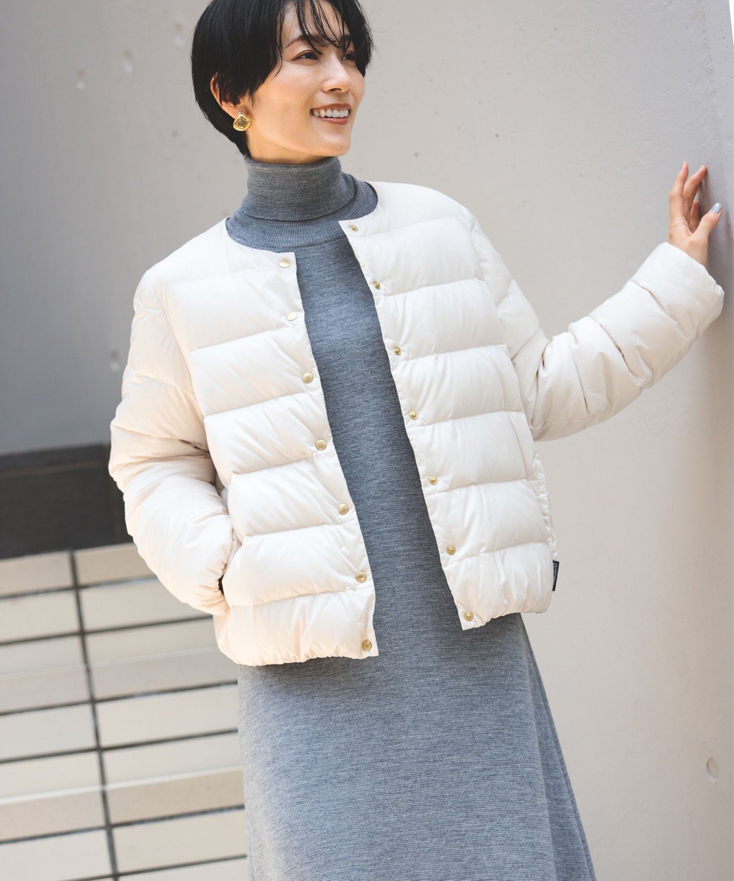 Demi-Luxe BEAMS 【WEB限定】Traditional Weatherwear / ARKLEY ショート ダウン 春まで着れる ライトダウン 春ダウン デミルクス ビームス ジャケット・アウター ダウンジャケット・ダウンベスト ブラック ベージュ ホワイト【送料無料】