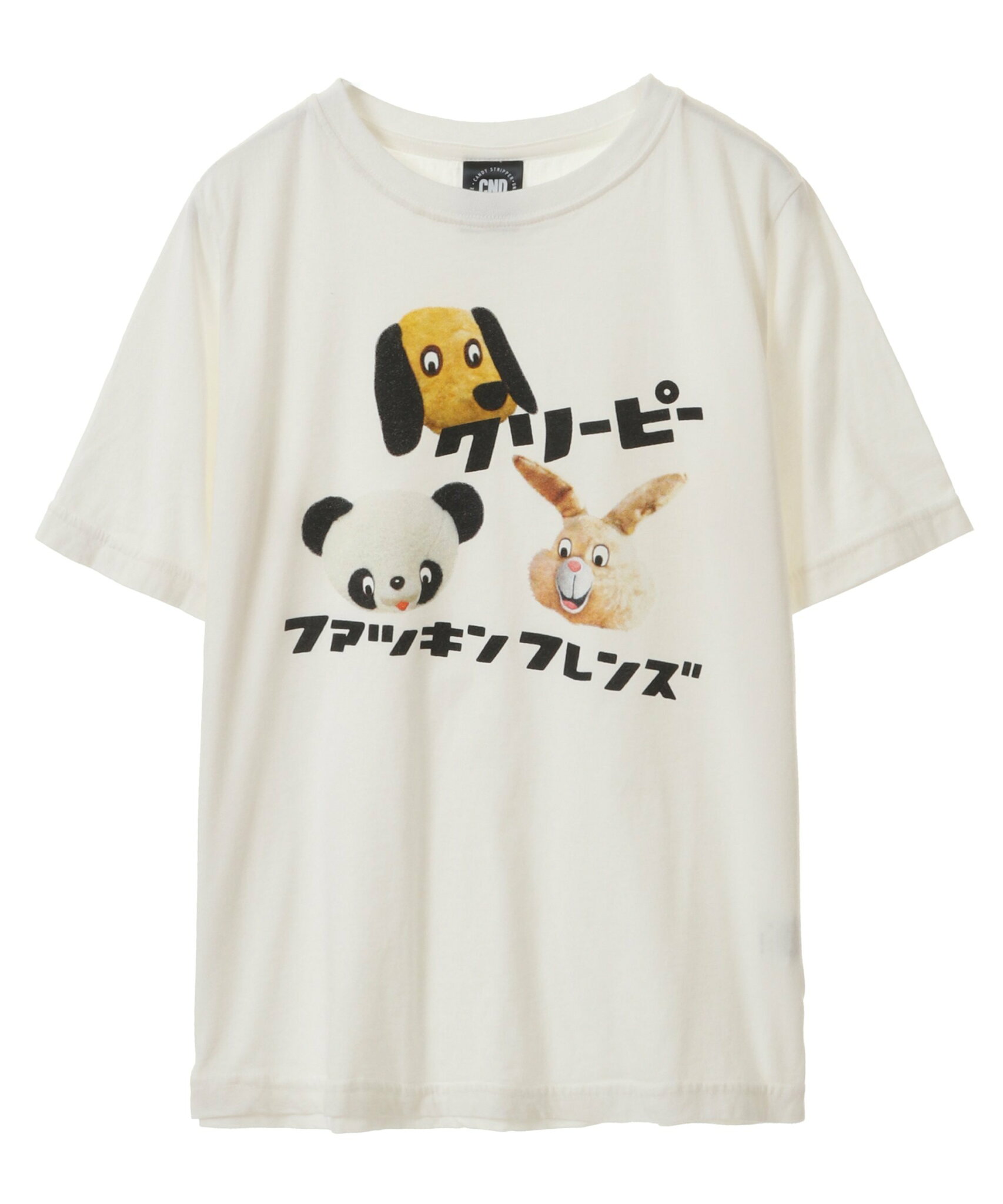 【SALE/50%OFF】Candy Stripper CREEPY ANIMALS TEE キャンディストリッパー トップス カットソー・Tシャツ ホワイト ブルー ブラック