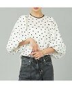 【SALE/30%OFF】Rouge vif la cle ハートフロッキーブラウス ルージュ・ヴィフ ラクレ トップス シャツ・ブラウス ブラック ブラウン ホワイト【送料無料】