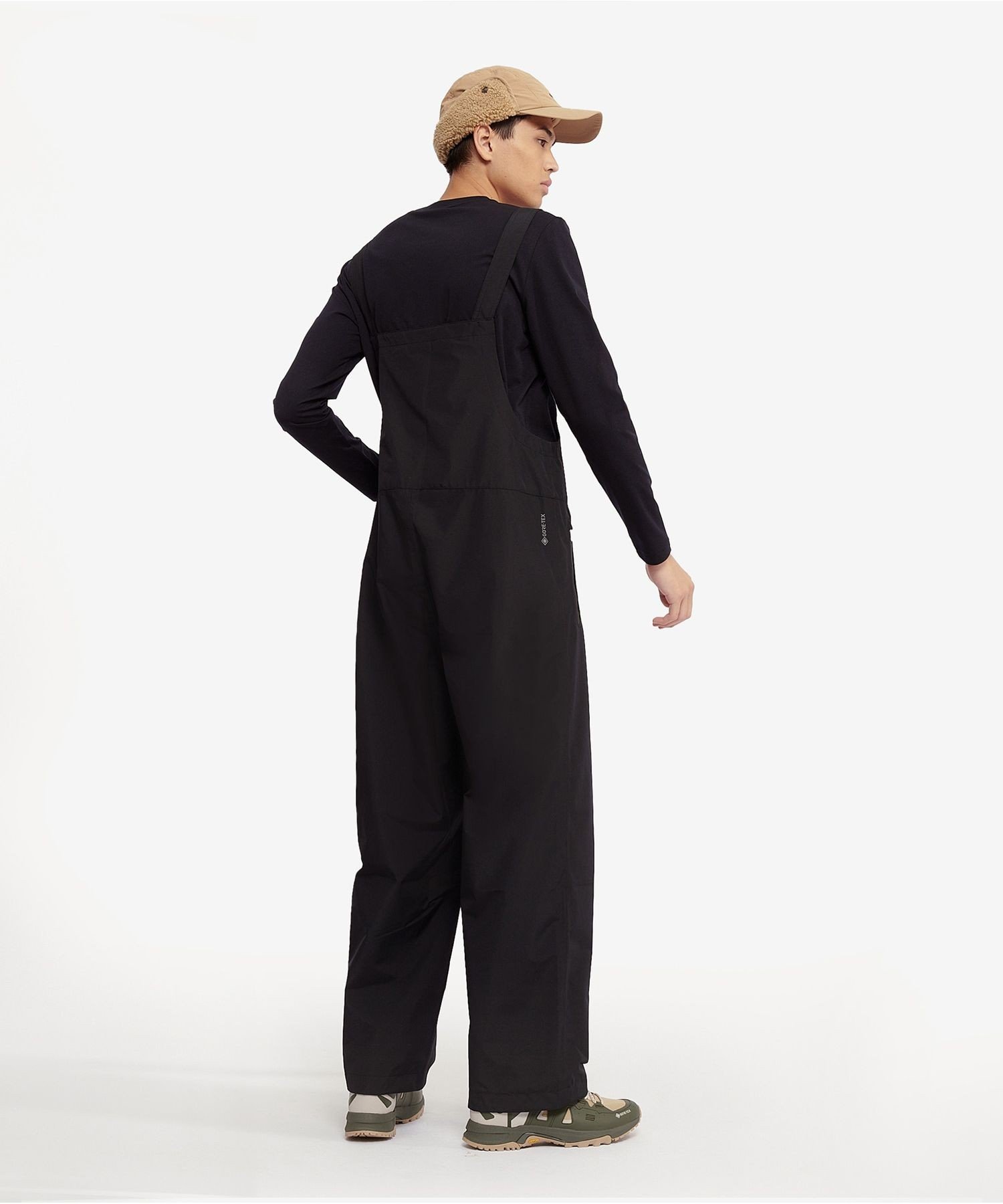 【SALE／50%OFF】AIGLE GORE-TEX ゴアテックス 防水 透湿 オーバーオール / ジャンプスーツ エーグル オールインワン・オーバーオール オーバーオール・サロペット ブラック【送料無料】