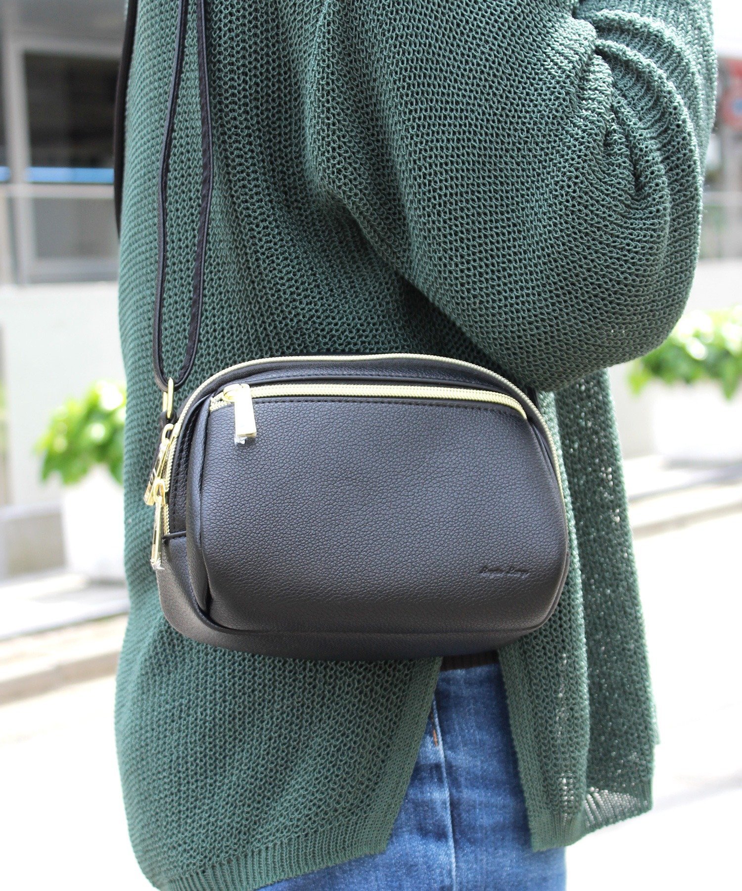 Legato Largo 【Legato Largo】レガートラルゴ コロリー ミニショルダー イールド バッグ ショルダーバッグ グリーン ブラック ピンク ベージュ