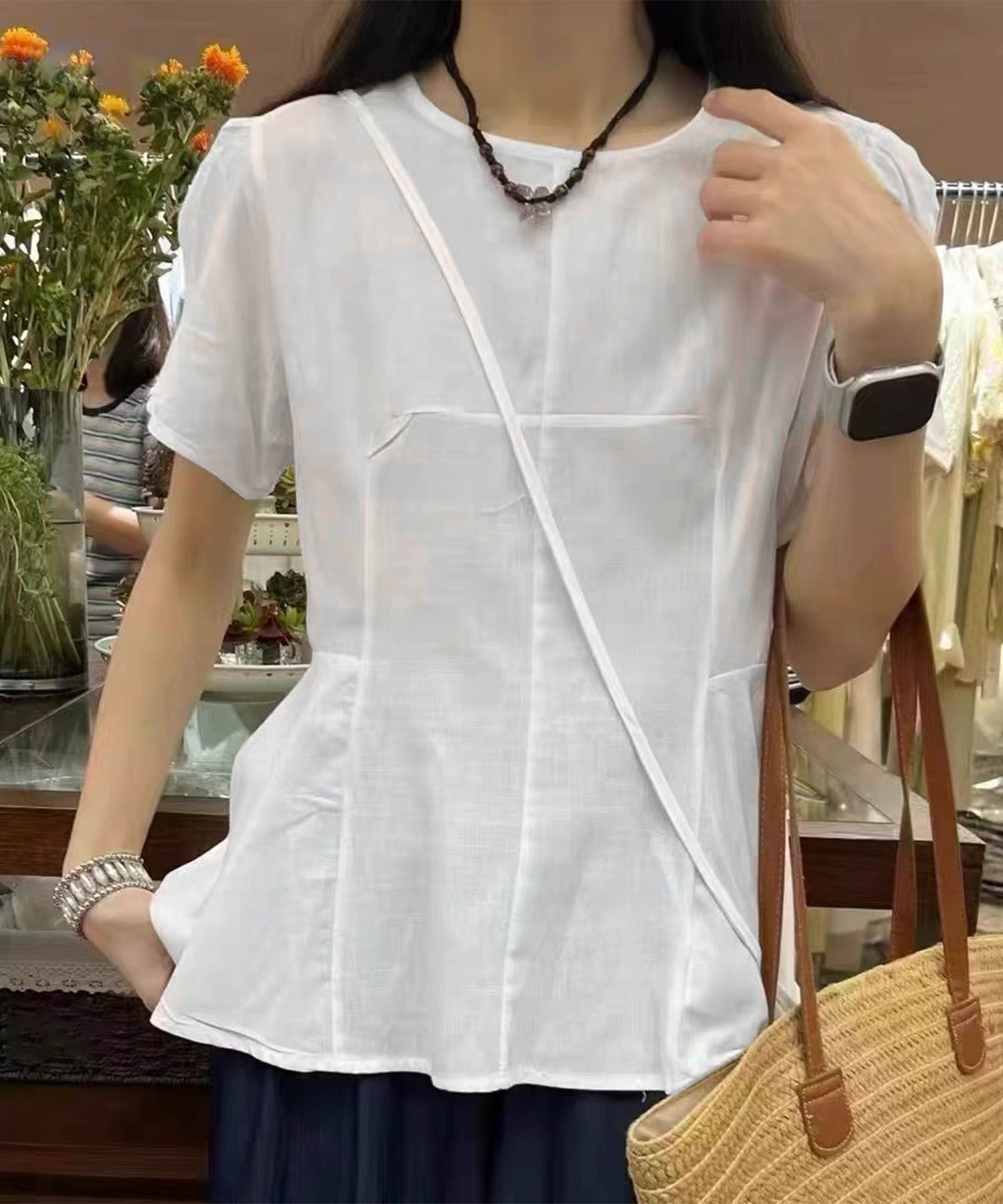 OBAN&nbsp;【SALE／10%OFF】BANICO BANICO/ショルダーバッグ付きウエストマークブラウス アイモハ トップス カットソー・Tシャツ 