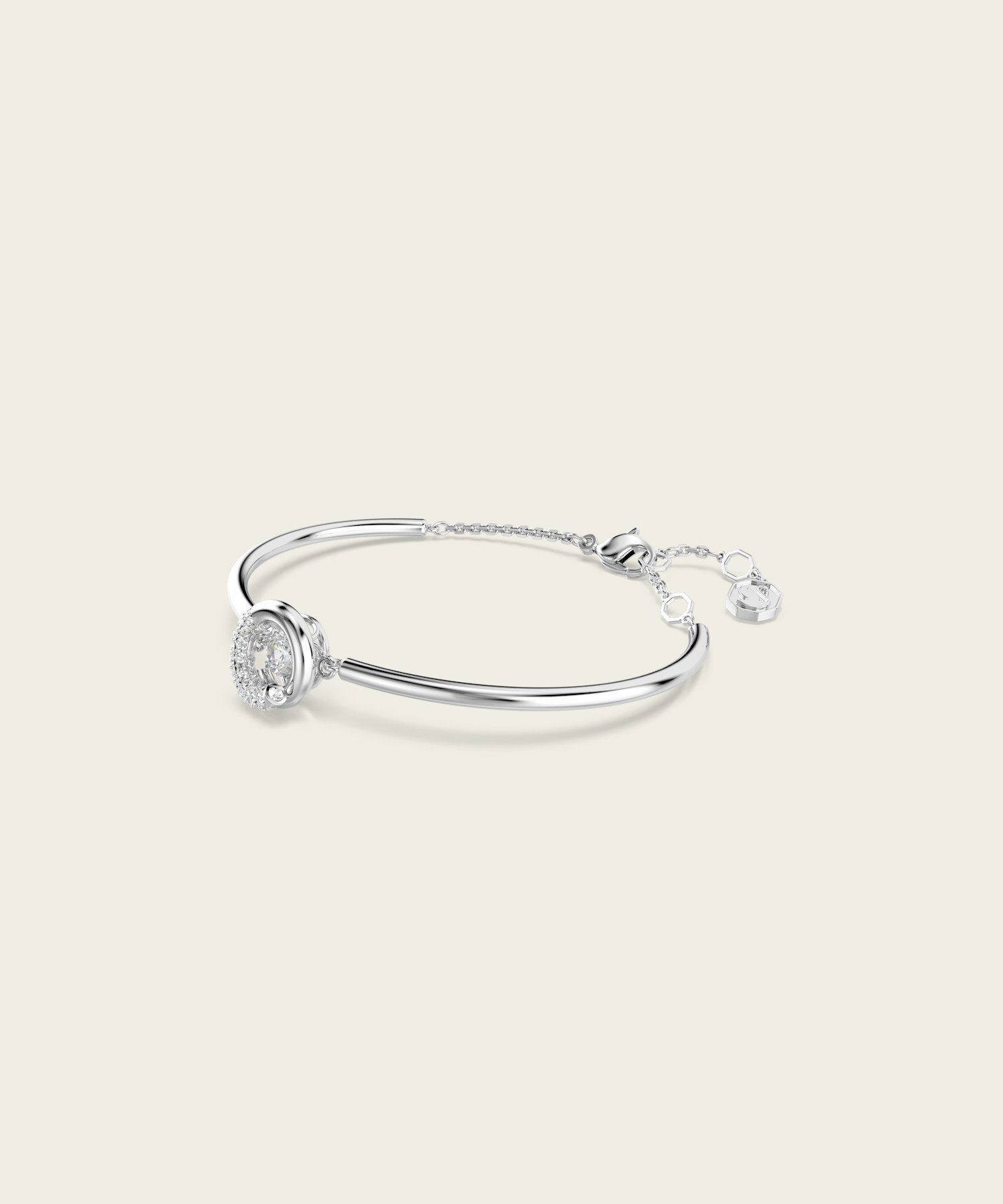 SWAROVSKI 【公式】【スワロフスキー】Dextera バングル, ラウンドカット, ホワイト スワロフスキー アクセサリー・腕時計 ブレスレット・バングル ホワイト【送料無料】