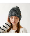 Rouge vif la cle 【RUBEN/ルーベン】RUS-7125/リブボアニット帽/RIB BORE W ルージュ・ヴィフ ラクレ 帽子 ハット ブラック ベージュ グレー パープル