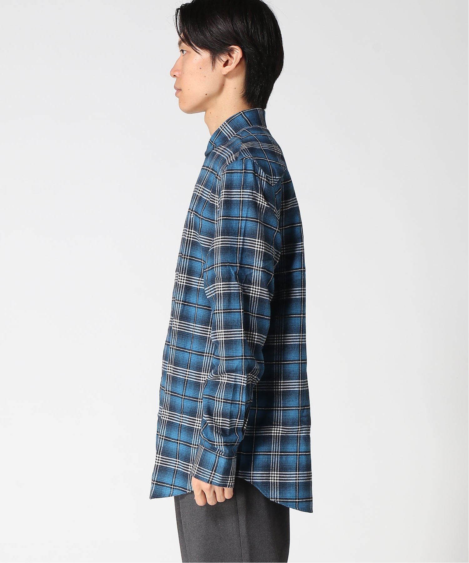 【SALE／50%OFF】GUESS GUESS 長袖 シャツ (M)Long Sleeves Check Shirt ゲス トップス シャツ・ブラウス ブルー グリーン【送料無料】