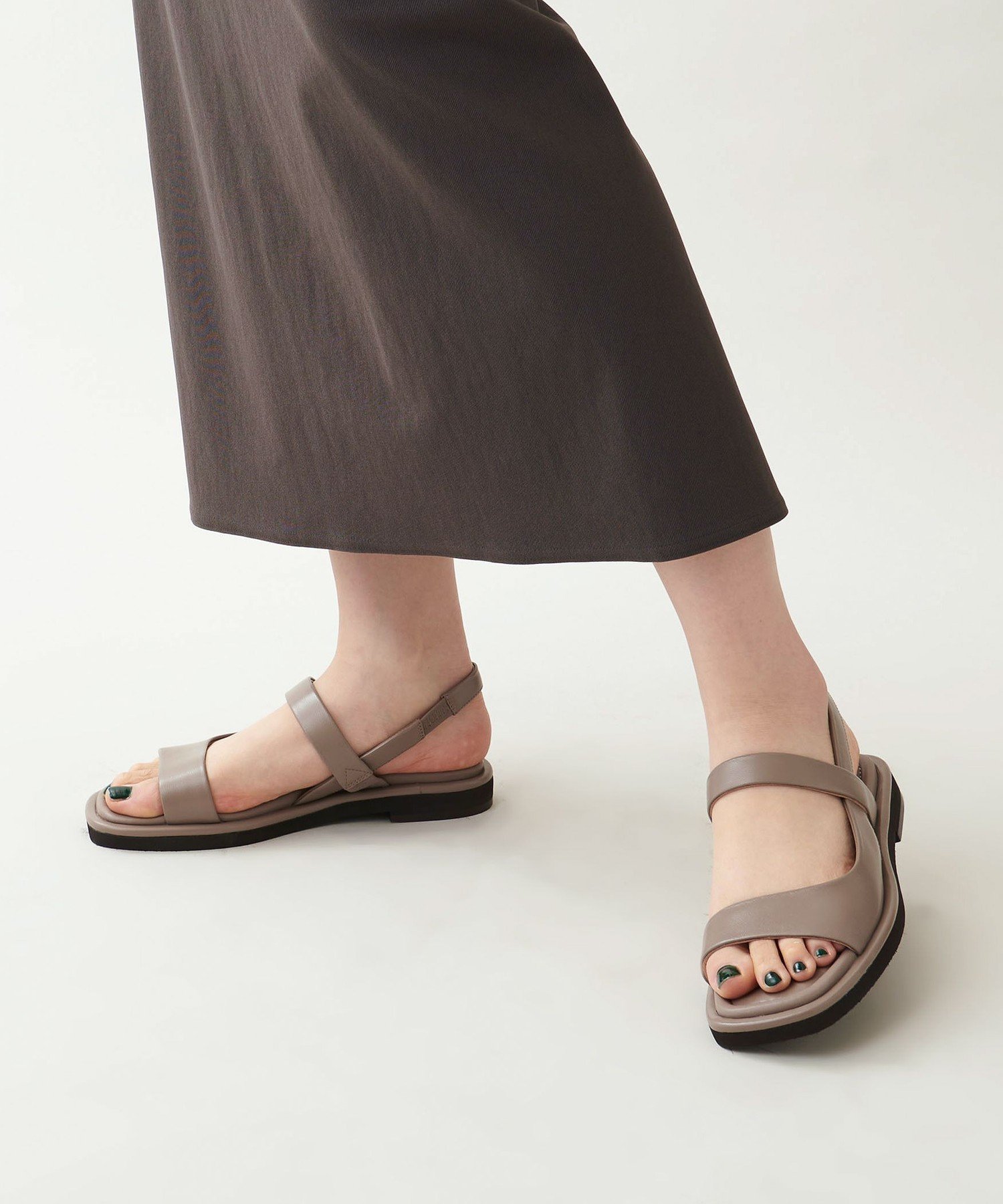 【SALE／30%OFF】ODETTE E ODILE インサイドセパレートソフト サンダル20↑ ユナイテッドアローズ アウトレット シューズ・靴 サンダル ブラック グレー【送料無料】