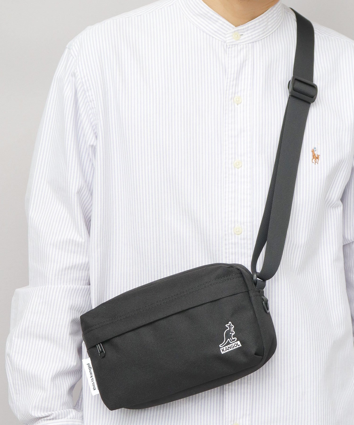 KANGOL カンゴール ショルダーバッグ メンズ レディース ミニショルダー エー.エム.エス. バッグ ショルダーバッグ ブラック