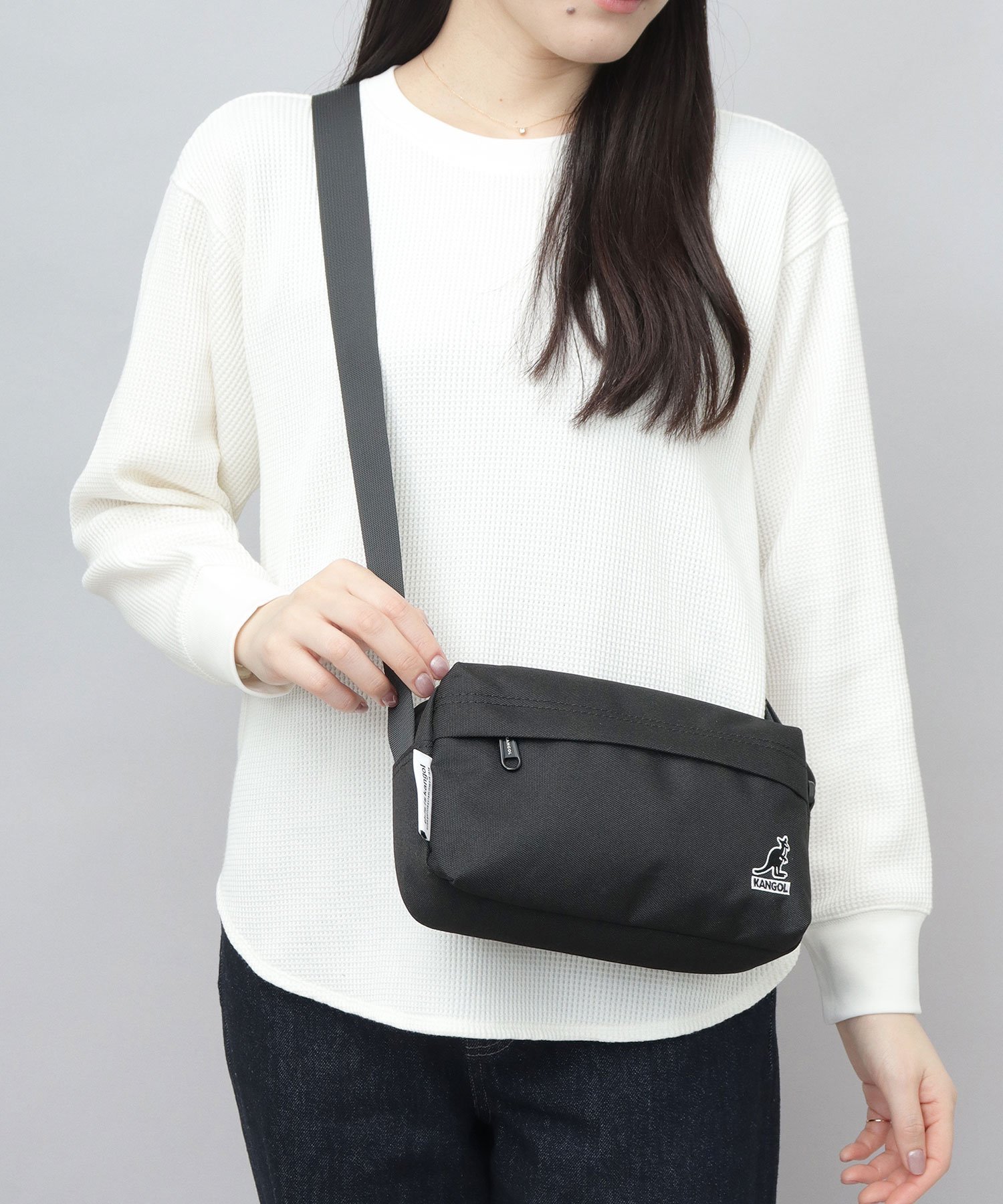KANGOL カンゴール ショルダーバッグ メンズ レディース ミニショルダー エー.エム.エス. バッグ ショルダーバッグ ブラック