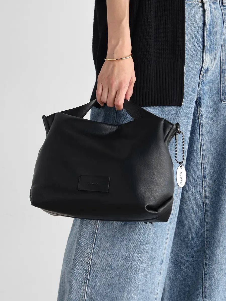 CLOVE 2wayスタイルミニマルバッグ ラシュッド バッグ ハンドバッグ ブラック【送料無料】