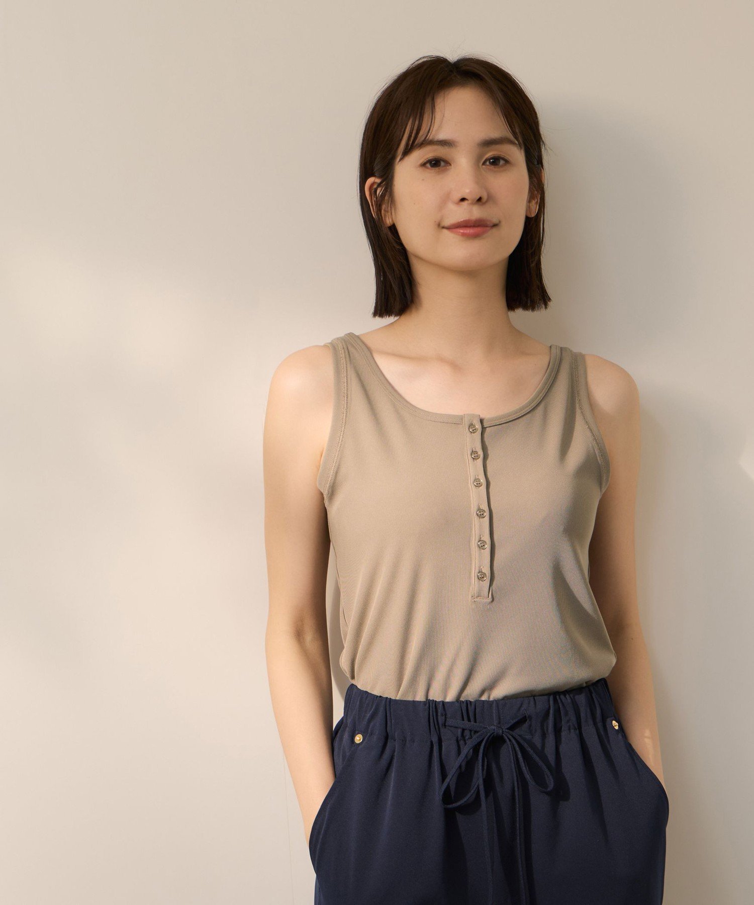 ketty コードダブルニットヘンリーN/Sカットソー ケティ トップス カットソー・Tシャツ ブラック ブラウン