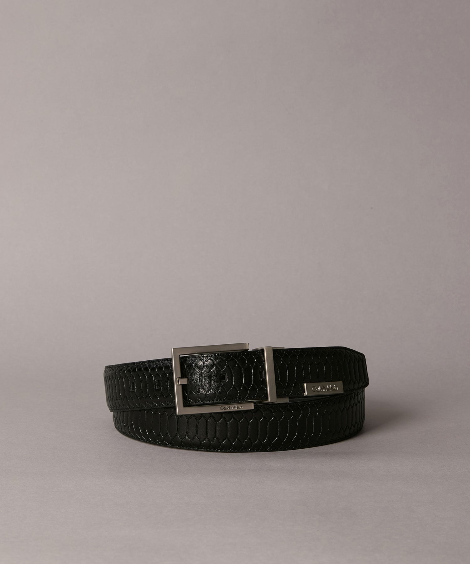 Calvin Klein Jeans Accessory (U)【公式ショップ】 カルバンクライン ベルト - スクエアバックルベルト Calvin Klein Jeans Accessory 4D7079G カルバン・クライン ファッション雑貨 ベルト ブラック【送料無料】
