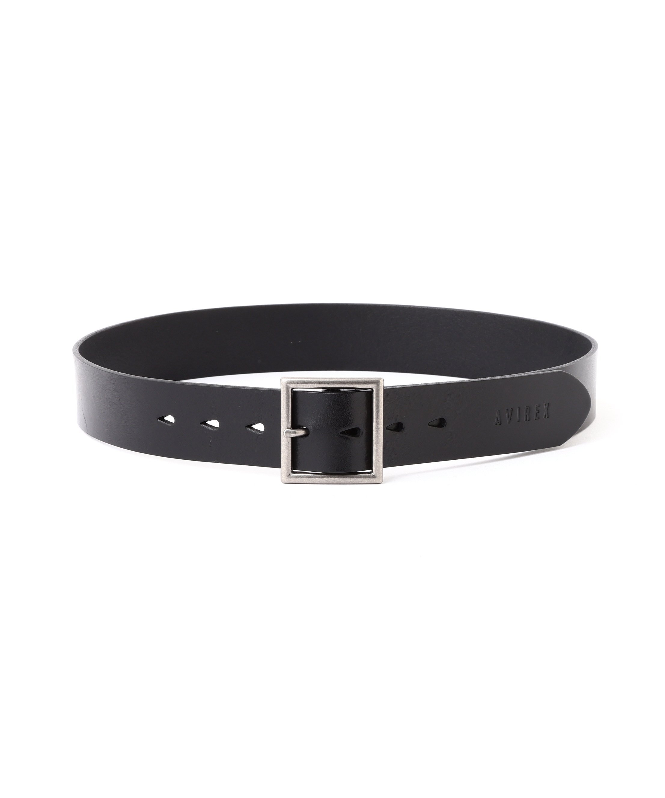 AVIREX 《直営店限定/WOMAN》LEATHER BELT アヴィレックス ファッション雑貨 ベルト ブラック【送料無料】