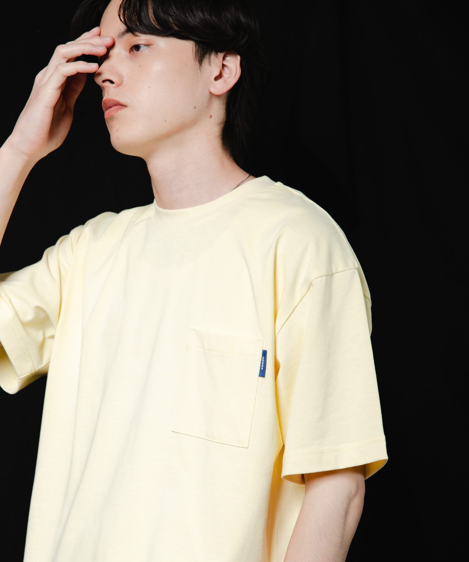 SENSE OF PLACE 『UR TECH ひやサラクール』リラックスポケットTシャツ センス オブ プレイス トップス カットソー・Tシャツ イエロー ブラック ホワイト ブラウン