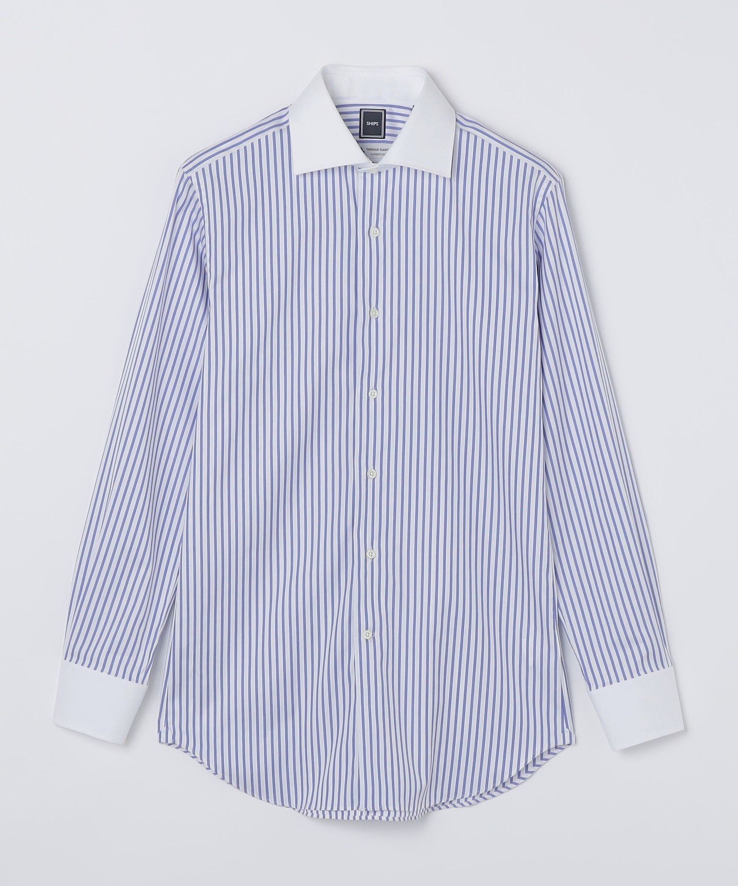 SHIPS MEN SHIPS: THOMAS MASON ストライプ クレリック ワイドカラー シャツ シップス トップス シャツ・ブラウス【送料無料】