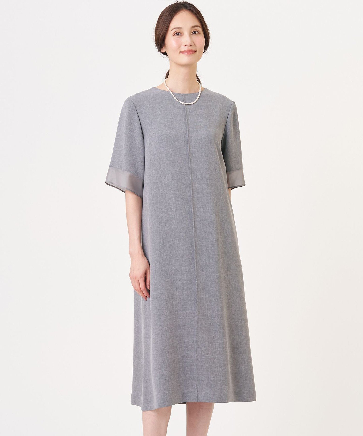J.PRESS LADIES L 【セットアップ対応】MELANGE ライトツイル ワンピース ジェイプレス ワンピース・ドレス ワンピース【送料無料】