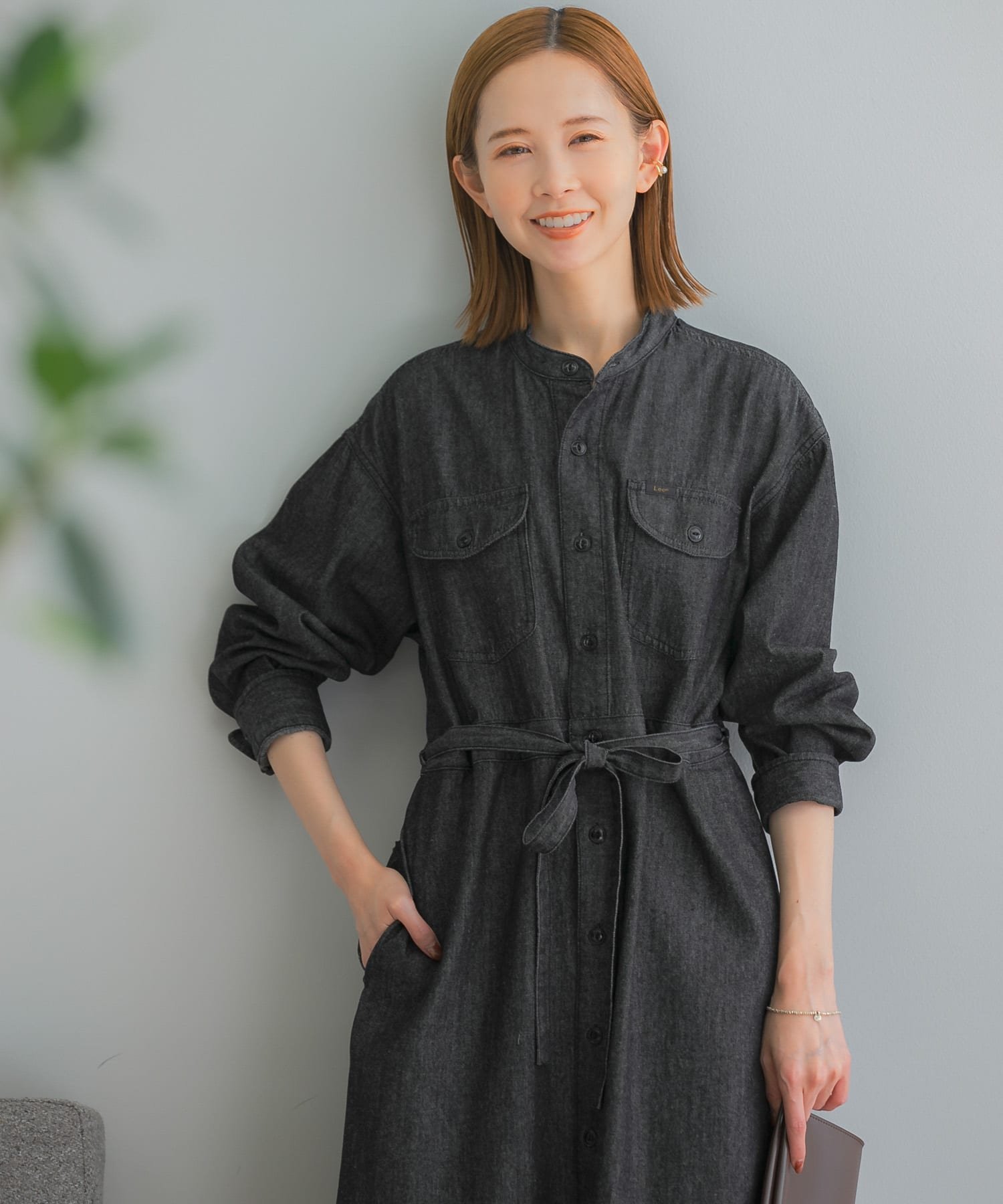 SALE10%OFFURBAN RESEARCH ROSSO Lee*ROSSO BELTED DENIM DRESS Хꥵå ԡɥ쥹 ԡ ֥롼̵