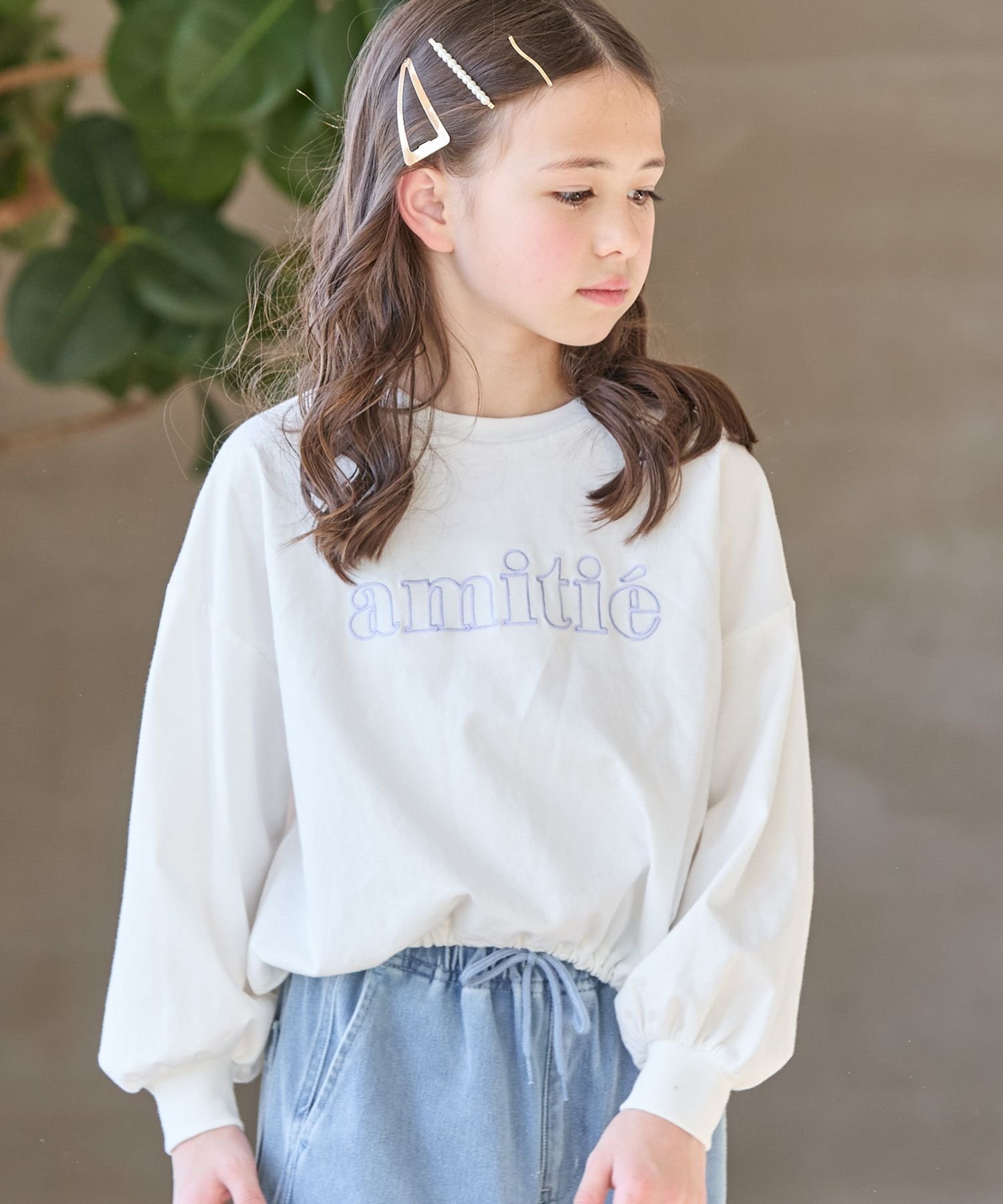 GLOBAL WORK ヘビロッTEEドロスト長袖/キッズ/102487 グローバルワーク トップス カットソー・Tシャツのサムネイル