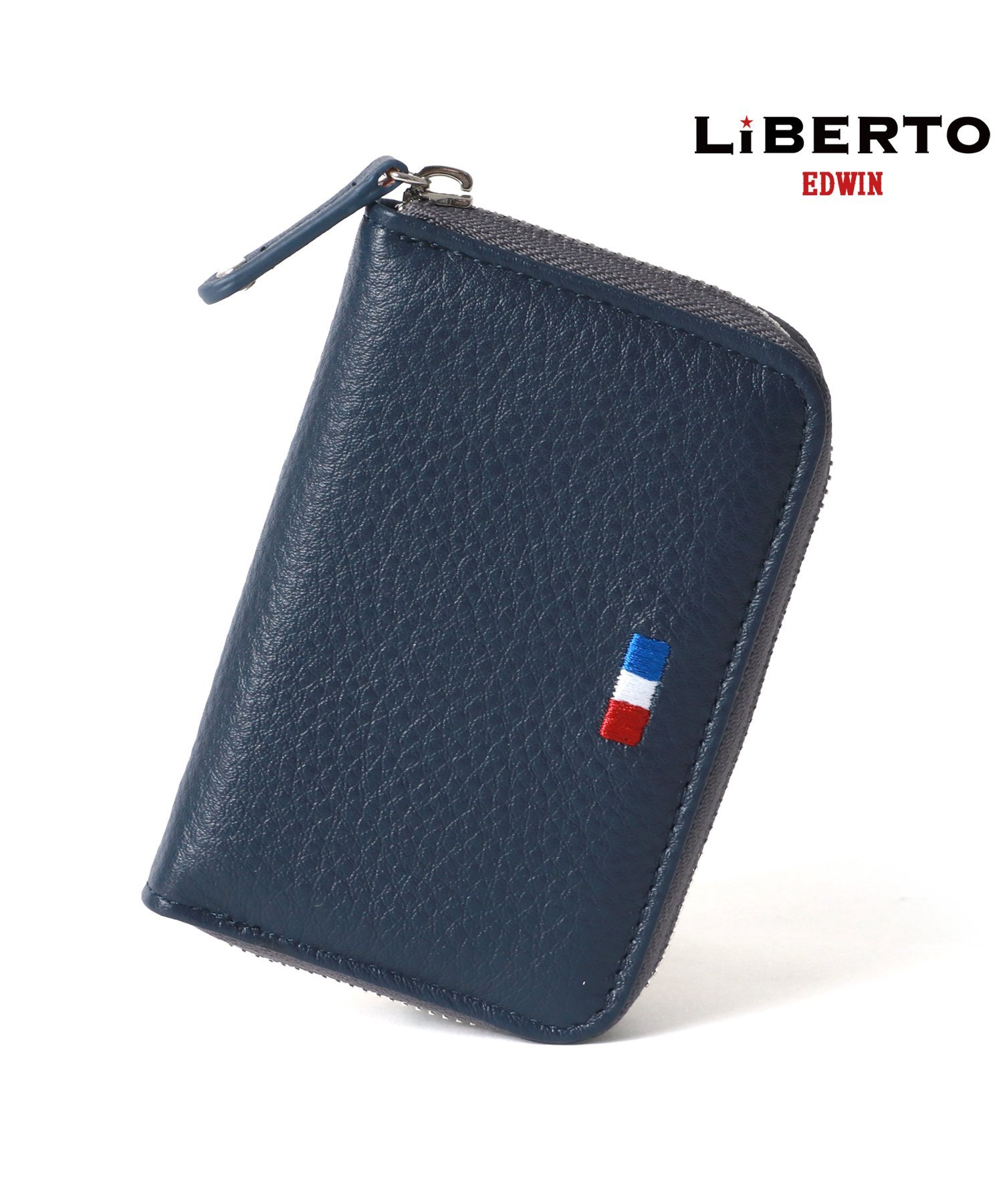 【SALE／9%OFF】LiBERTO EDWIN LiBERTO EDWIN リベルトエドウィン 財布 メンズ 小銭入れ ラウンドファスナー コインケース 本革 レザー マルカワ 財布・ポーチ・ケース コインケース・小銭入れ・札入れ ネイビー ホワイト ブラック【送料無料】