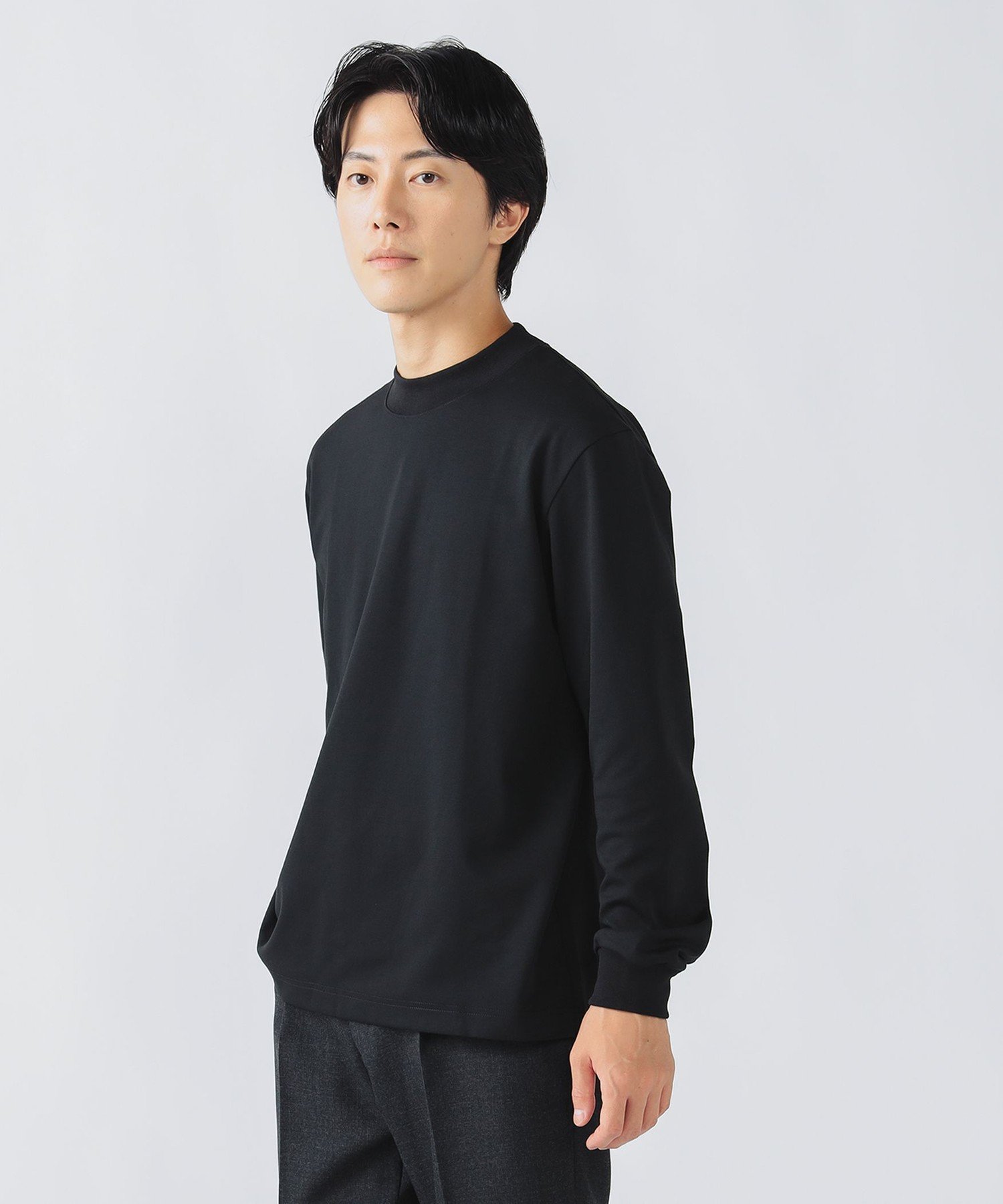 BEAMS HEART MEN モックネック カットソー 25AW ビームス ハート トップス カットソー・Tシャツ グレー ホワイト ブラック【送料無料】