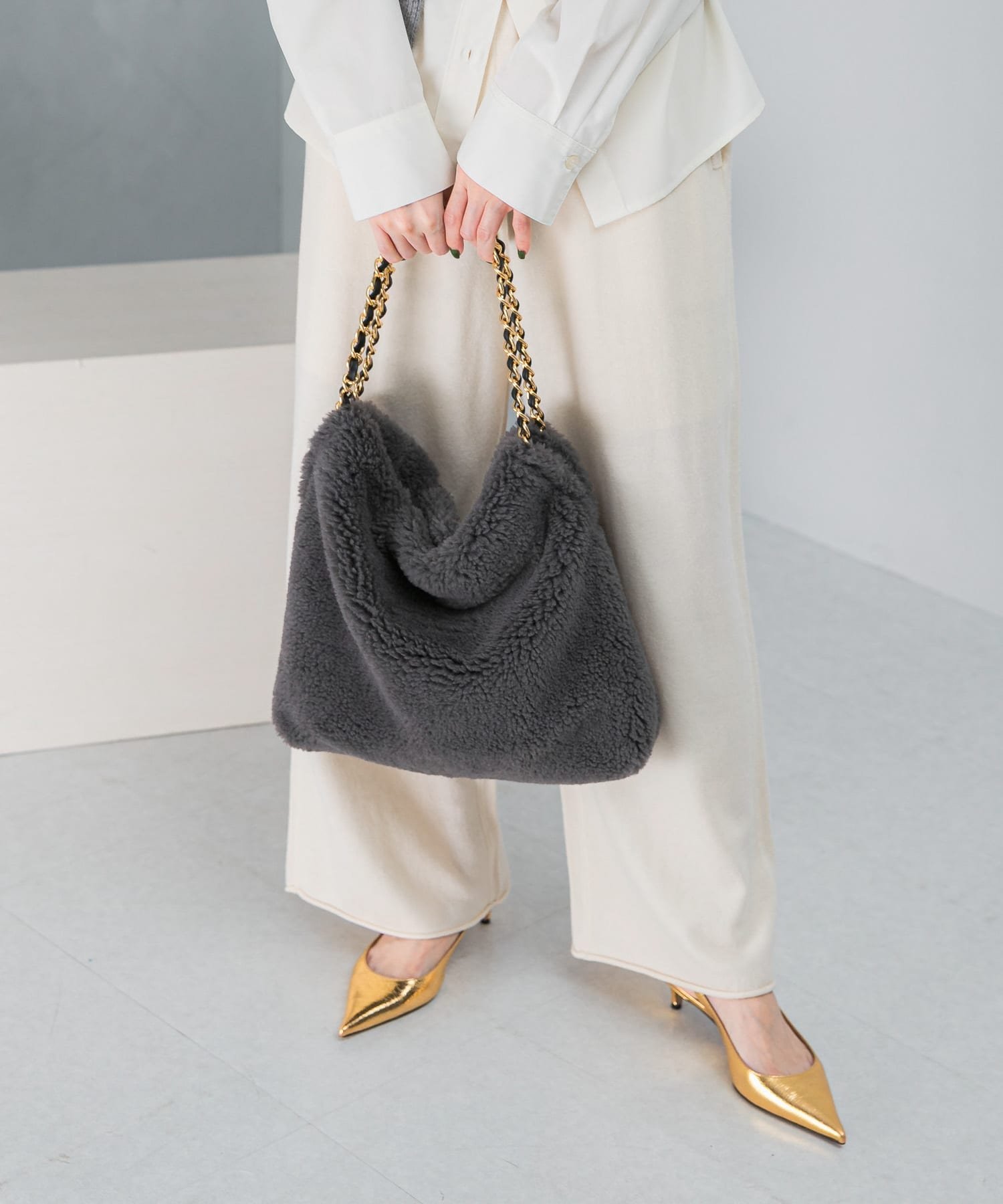 URBAN RESEARCH ROSSO VIOLA d'ORO エコファーショルダーS アーバンリサーチロッソ バッグ ショルダー..