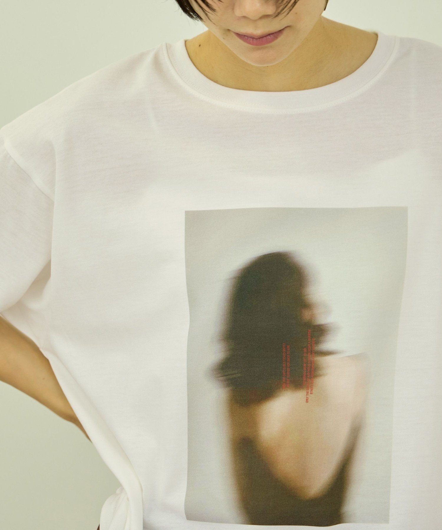 VICKY フォトTシャツ ビッキー トップス カットソー・Tシャツ ホワイト