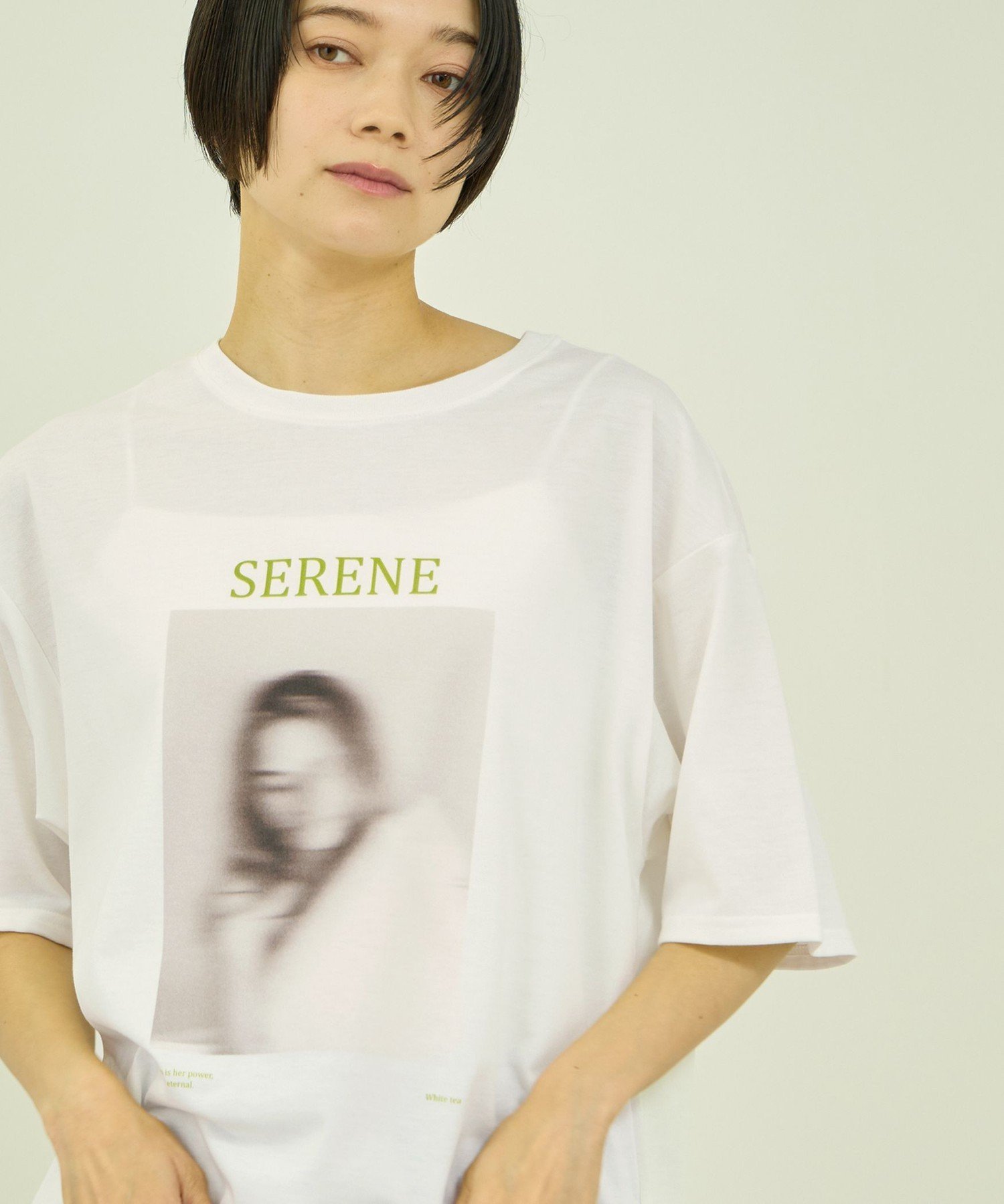 VICKY フォトTシャツ ビッキー トップス カットソー・Tシャツ ホワイト