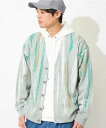 【SALE/50%OFF】a.v.v 【ユニセックス】柄ジャカードワイドカーディガン アー・ヴェ・ヴェ トップス カーディガン グレー ホワイト【送料無料】
