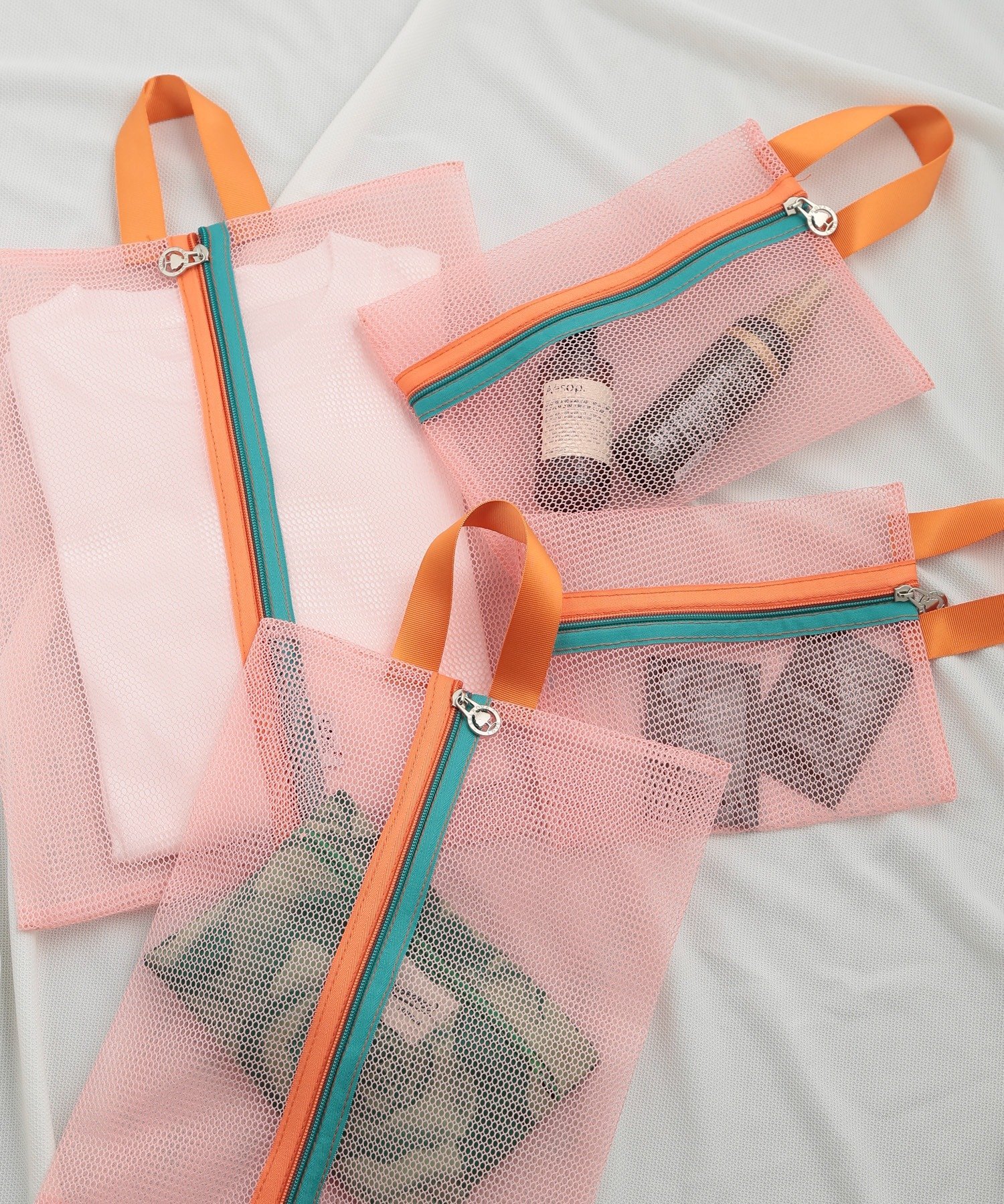 【SALE/48%OFF】SETUP7 SETUP7/(U)4点セット バイカラーメッシュトラベルポーチ KNF セットアップセブン 財布・ポーチ・ケース ポー...