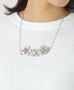 【SALE/36%OFF】TO BE CHIC フロストビジューフラワーネックレス トゥー ビー シック アクセサリー・腕時計 ネックレス シルバー【送料無料】