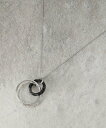 OPAQUE.CLIP トリプルリングネックレス オペークドットクリップ アクセサリー・腕時計 ネックレス シルバー ゴールド