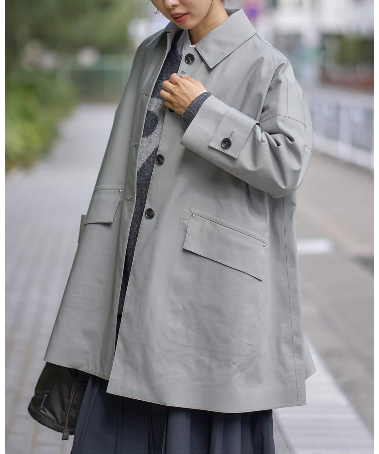 IENA MACKINTOSH/マッキントッシュ HUMBIE コート L252AP1186DMID イエナ ジャケット・アウター ステンカラーコート グレー ブラウン【送料無料】のサムネイル