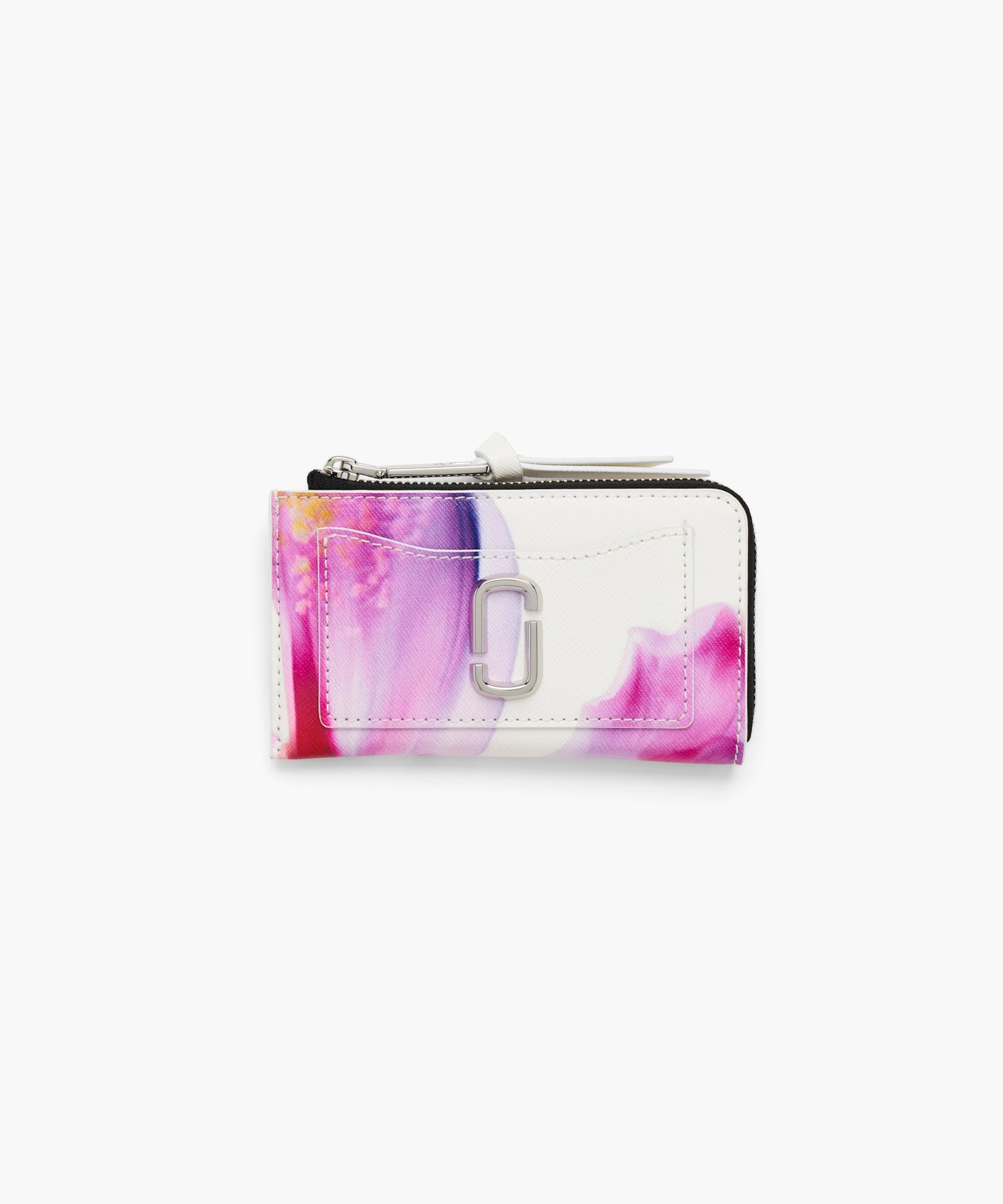 MARC JACOBS 【公式】THE FUTURE FLORAL LEATHER UTILITY TOP ZIP MULTI WALLET/ザ フィーチャー フローラル レザー ユティリティ トップジップ マルチ ウォレット マーク ジェイコブス 財布・ポーチ・ケース 財布 ホワイト【送料無料】