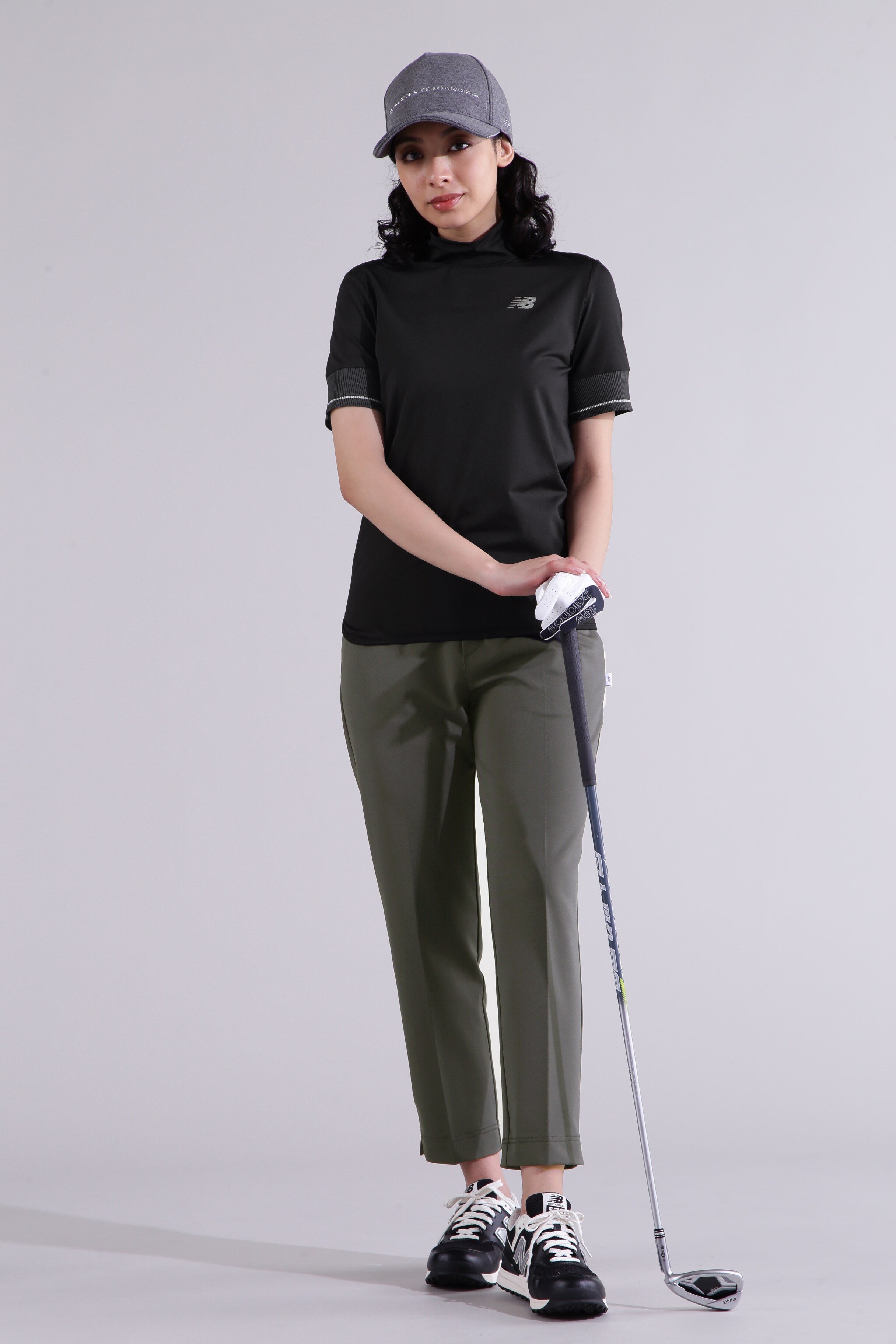 Golf テーパード ロングパンツ (WOMENS) ニューバランスゴルフ パンツ その他のパンツ グレー ベージュ