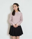 【SALE/50%OFF】Lovetoxic クロップドポロニット ナルミヤオンライン トップス ニット ピンク ブルー ネイビー ホワイト
