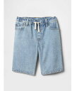 GAP (K)プルオン ルーズフィット デニムショートパンツ (キッズ) ギャップ パンツ ジーンズ・デニムパンツ ブルー【送料無料】(4)