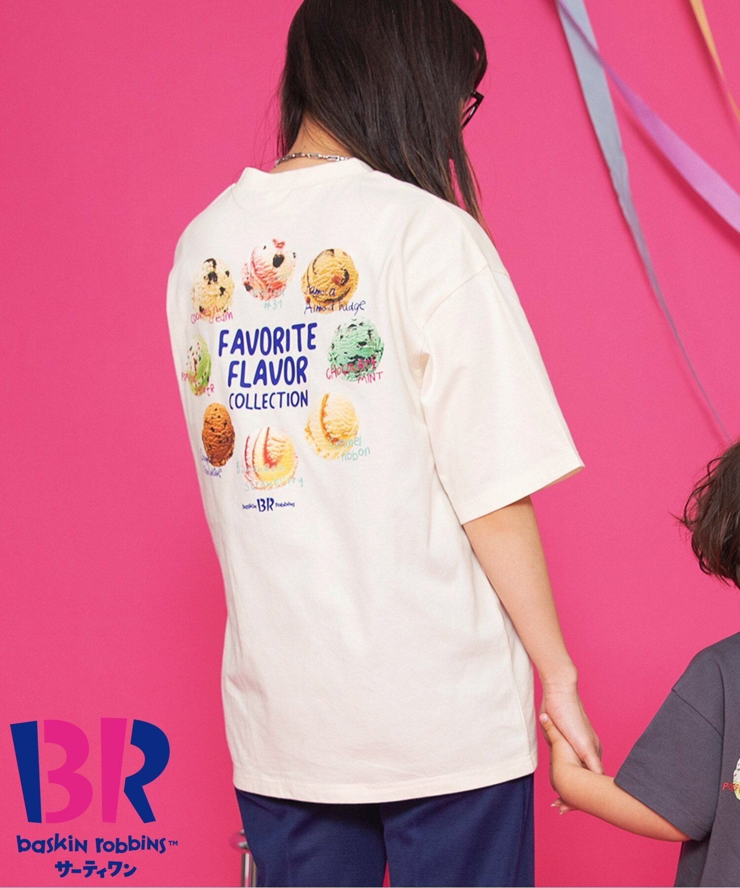 BREEZE 【リンク】サーティワン 大人バックプリントTシャツ エフオーオンラインストア トップス カットソー・Tシャツ ホワイト グレー【送料無料】のサムネイル