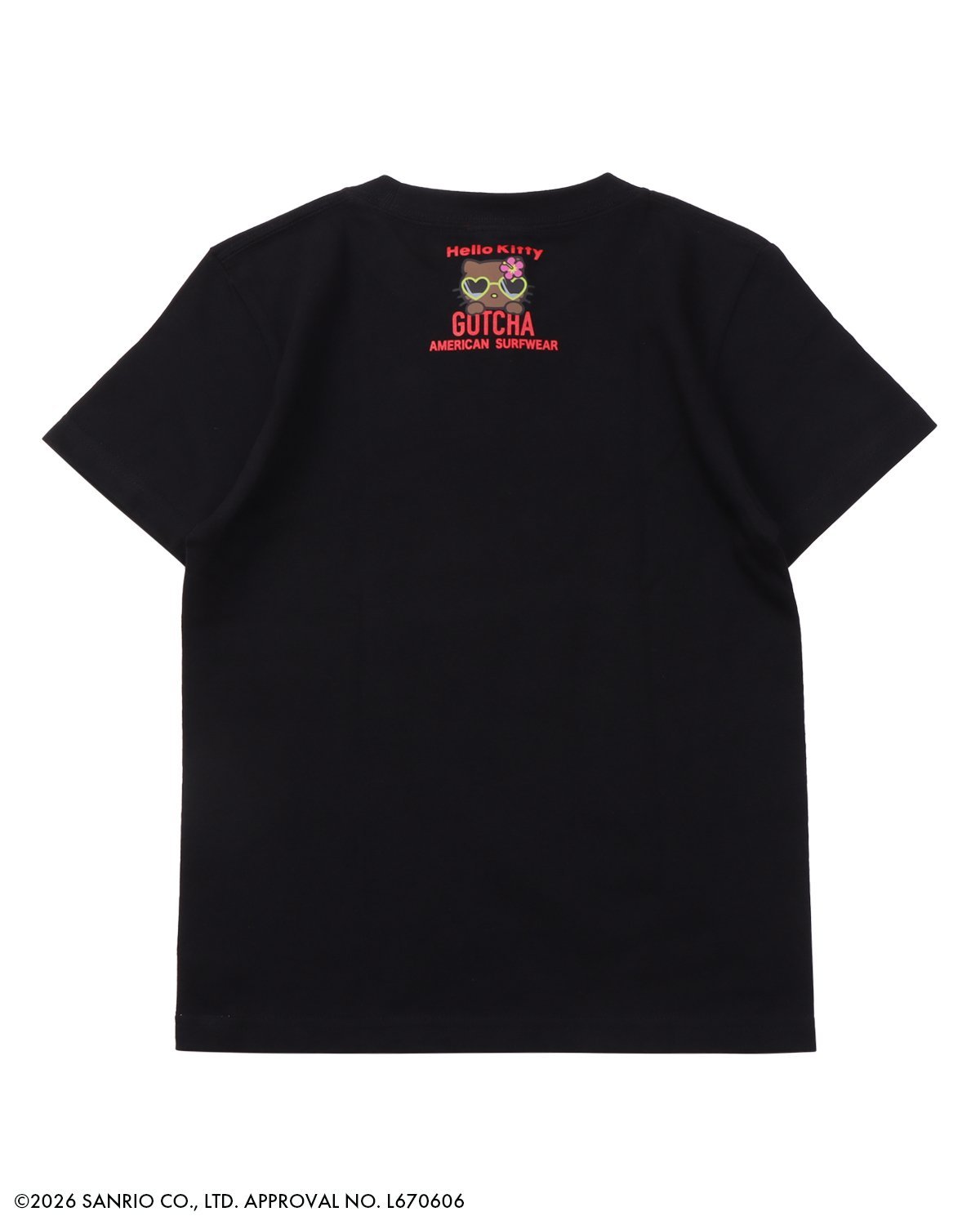 【GOTCHA ガッチャ】 KIDS 日焼け ハローキティ サングラス T ガッチャ トップス カットソー・Tシャツ ブラック