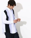【SALE/30%OFF】a.v.v 縦切り替えオックスシャツ アー・ヴェ・ヴェ トップス シャツ・ブラウス ホワイト【送料無料】