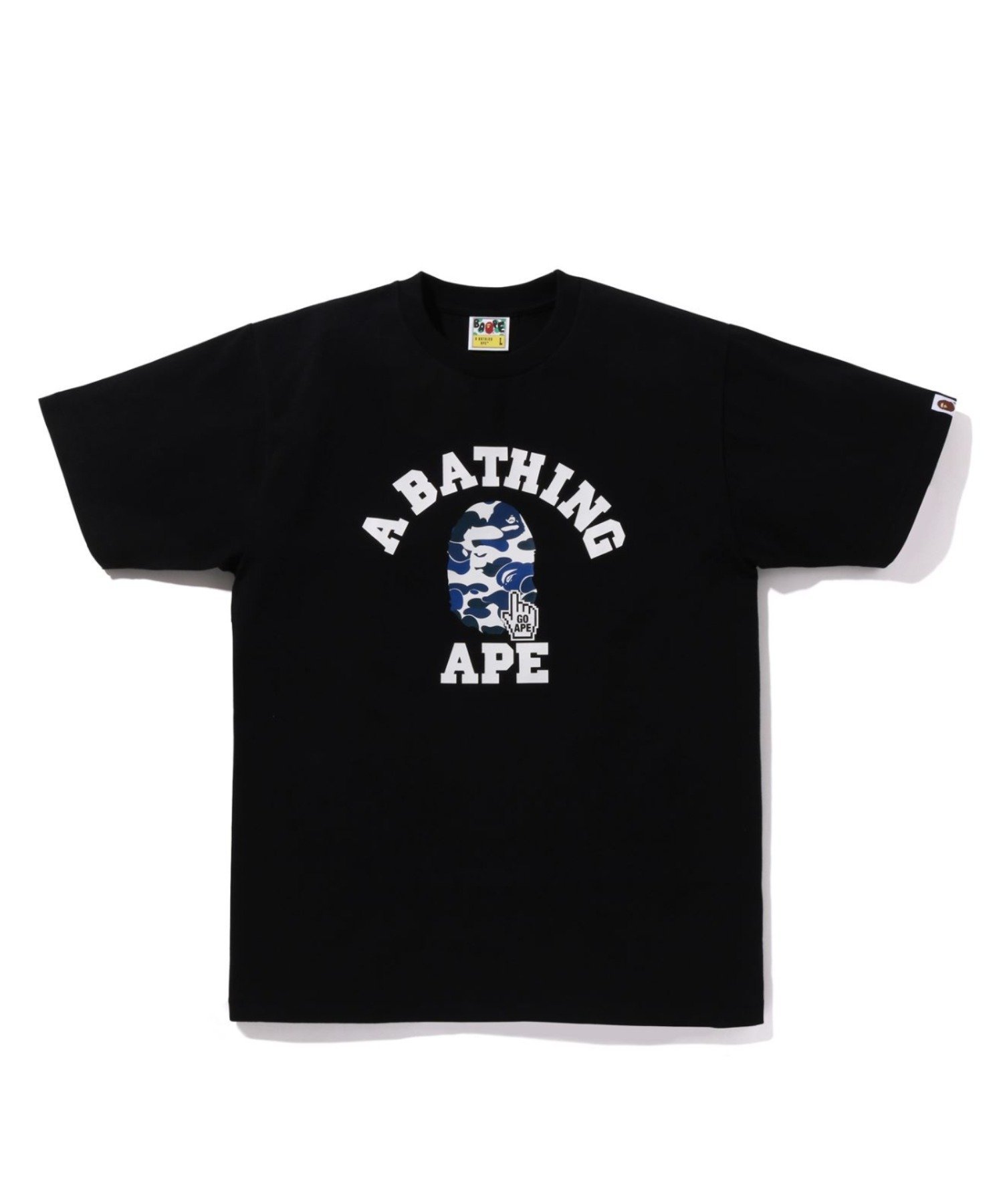 BAPE A BATHING APE BAPE CAMO GO APE POINTER COLLEGE TEE T