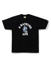 A BATHING APE BAPE CAMO GO APE POINTER COLLEGE TEE ア ベイシング エイプ トップス カットソー Tシャツ ブラック ホワイト【送料無料】