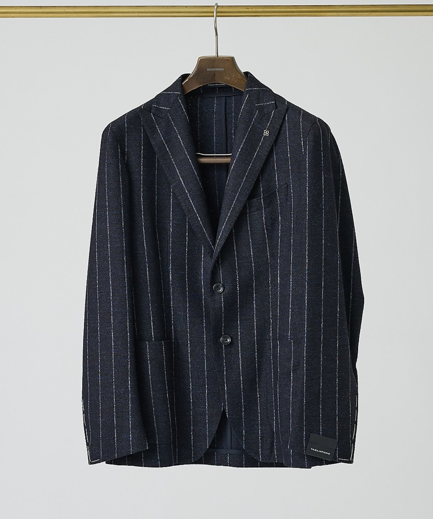 DESIGNWORKS 【TAGLIATORE/タリアトーレ】ストライプ ジャケット G-DERRIC デザインワークス ジャケット・アウター テーラードジャケット・ブレザー ネイビー【送料無料】