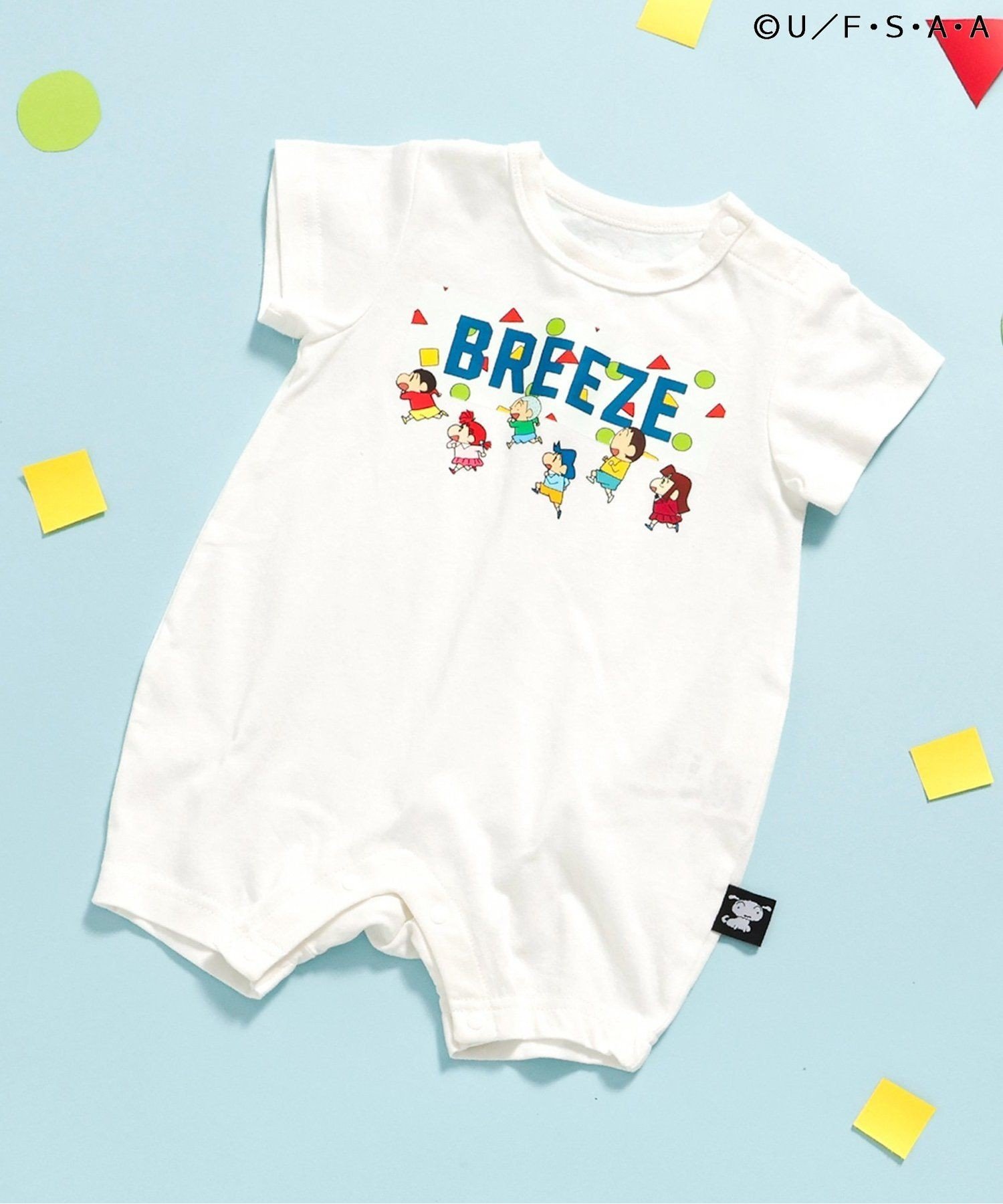 【SALE/37%OFF】BREEZE 【LINK】Crayon Shin-chan Graphic Rompers FO Online Store Maternity Wear & Baby Products Rompers & Coveralls Red White