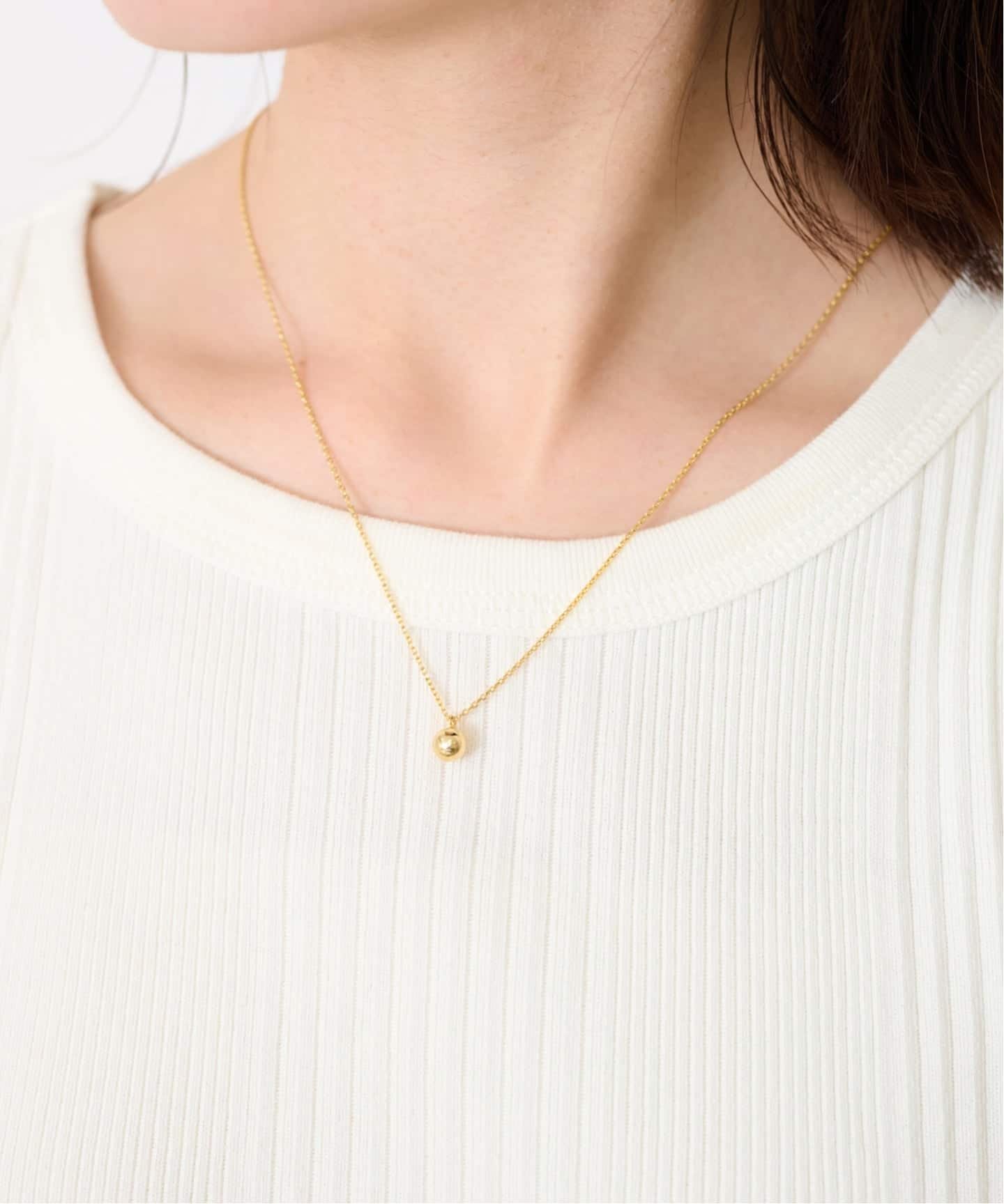 SLOBE IENA theia/テイア ボールネックレス 81656N0014 スローブ イエナ アクセサリー・腕時計 ネックレス ゴールド【送料無料】