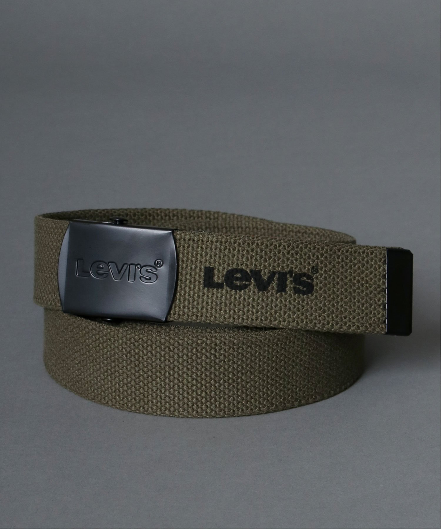 Levi's Levi's/(M)ブラックバックル GIベルト シトリー ファッション雑貨 ベルト カーキ ネイビー ブラック ベージュ