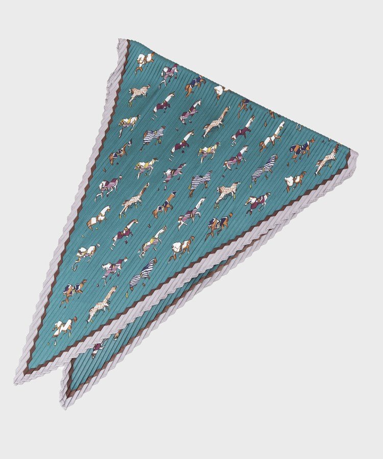 THE SHOP TK プリーツスカーフ ザ ショップ ティーケー ファッション雑貨 スカーフ・バンダナ ベージュ ブラック グレー グリーンのサムネイル