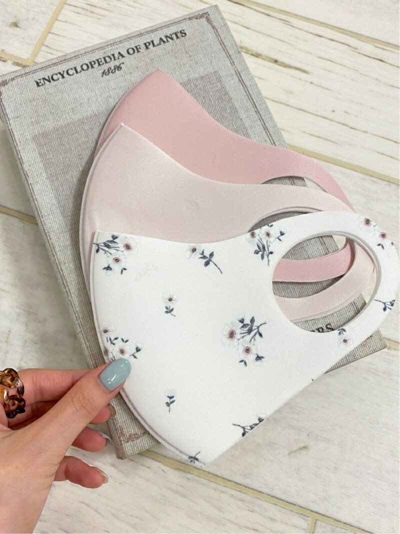 【SALE／70%OFF】INGNI デザインマスク3枚セット イング インテリア・生活雑貨 その他のインテリア・生活雑貨 ホワイト ピンク グリーン パープルのサムネイル