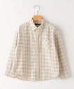 【SALE/50%OFF】SHIPS KIDS SHIPS KIDS:145~160cm / ネル チェック ボタンダウン シャツ シップス トップス シャツ・ブラウス ホワイト ブラウン【送料無料】