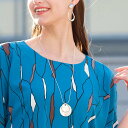 Liliane Burty サークル+リング重ね ネックレス リリアンビューティ アクセサリー・腕時計 ネックレス シルバー【送料無料】