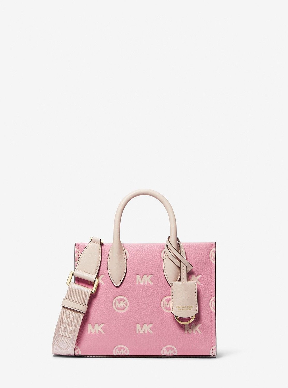 【SALE／75%OFF】MICHAEL KORS MIRELLA トップジップ ショッパートート クロスボディ エクストラスモール マイケル・コース バッグ ショルダーバッグ ピンク【送料無料】のサムネイル
